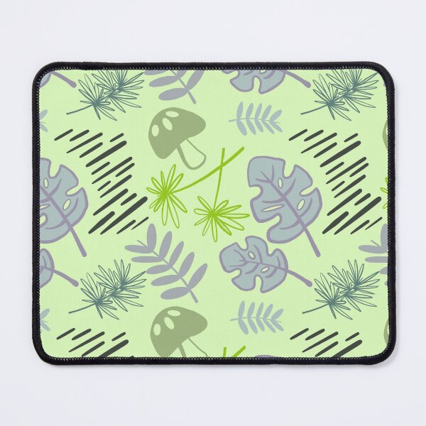 Item preview, Monstera and Mushroom Pattern Green designed and sold by makell-creates.