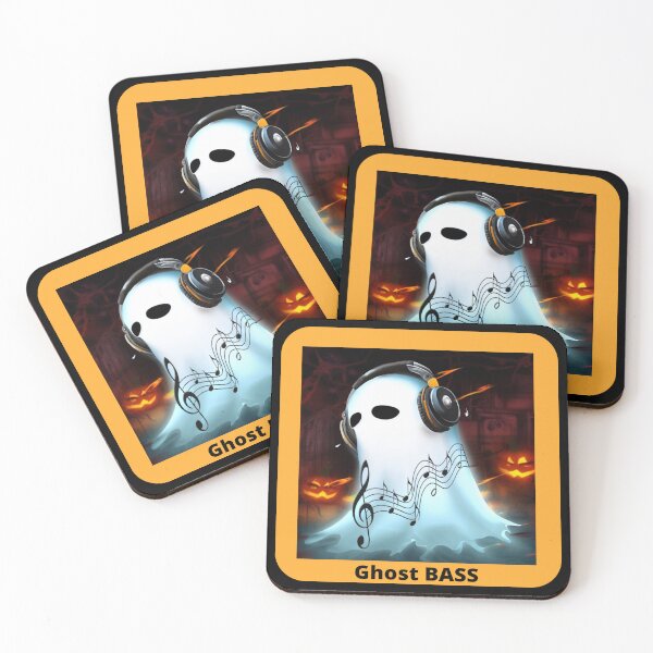 Item preview, ghost in headphones listens to music helloween designed and sold by PolishBrand.
