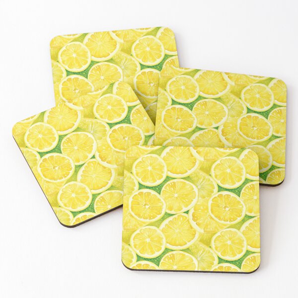 Item preview, Lemon Slices Water Color Pattern designed and sold by HaHa-Prints.