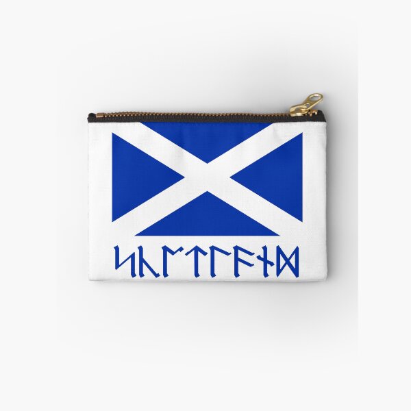 Item preview, Runic Scottish Flag (Blue on White) designed and sold by DungeonPunkFey.