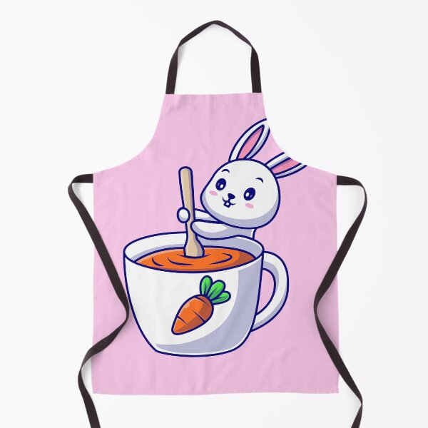 Item preview, Adorable Rabbit Mixing Carrot Juice - Cartoon Vector Icon Illustration designed and sold by hjian8219.