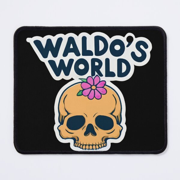 Item preview, Waldo’s World Skull (pink flower) designed and sold by McCallnWaldo.