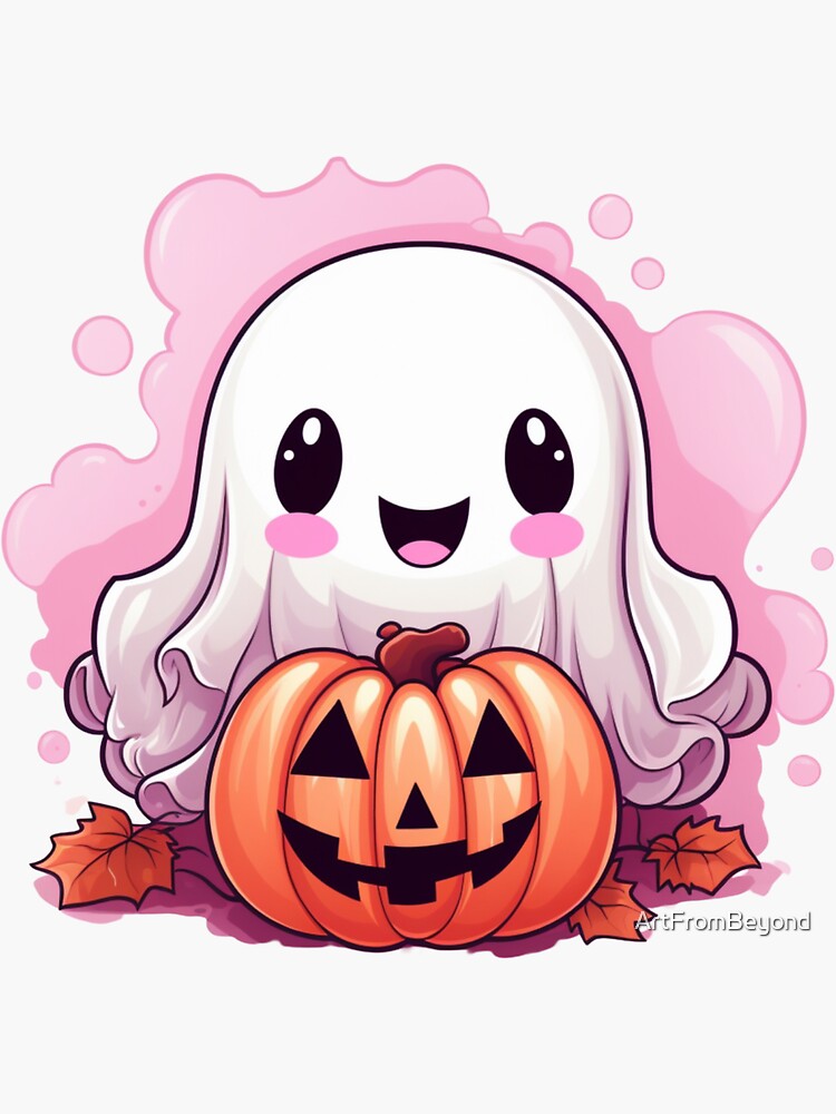 Cute Halloween Ghosts and Pumpkins Vinyl
