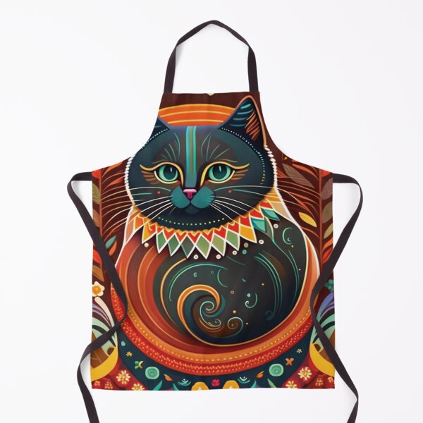 Item preview, Folk Art Style Black Cat designed and sold by alw951.