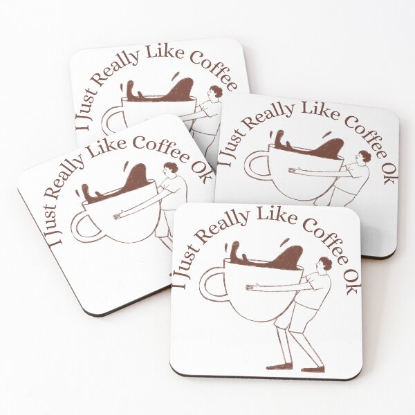 Item preview, I Just Really Like Coffee Ok designed and sold by Wiss2Arts.