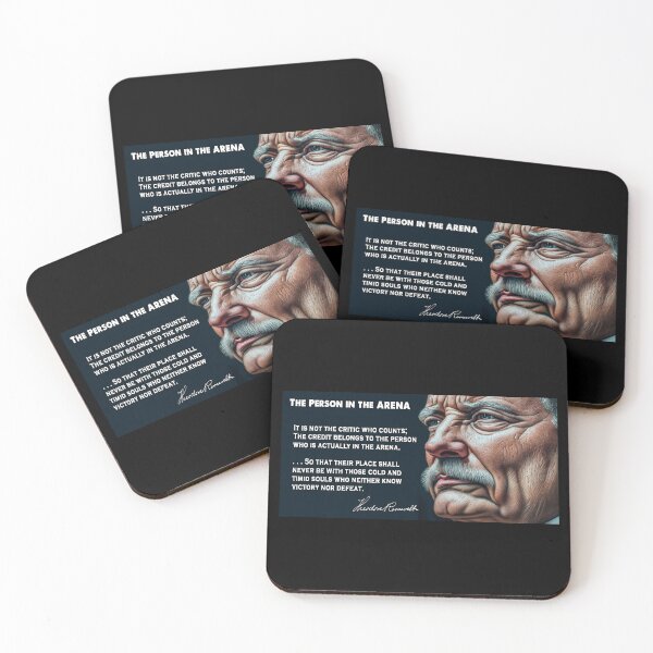 Item preview, Teddy Roosevelt's Person in the ARENA Speech Excerpt 1910 designed and sold by Daniel Hagerman.