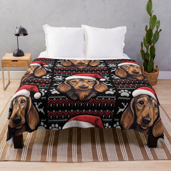 Aperçu de l'œuvre Dachshund Ugly Sweater Christmas créée et vendue par rafaeltto.