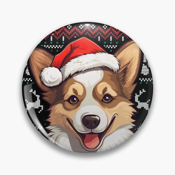 Item preview, Dilute Sable Corgi Ugly Sweater Christmas designed and sold by rafaeltto.