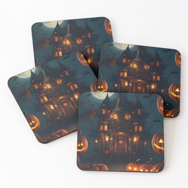 Item preview, Scary Hunted House, Halloween designed and sold by WallAndArt.