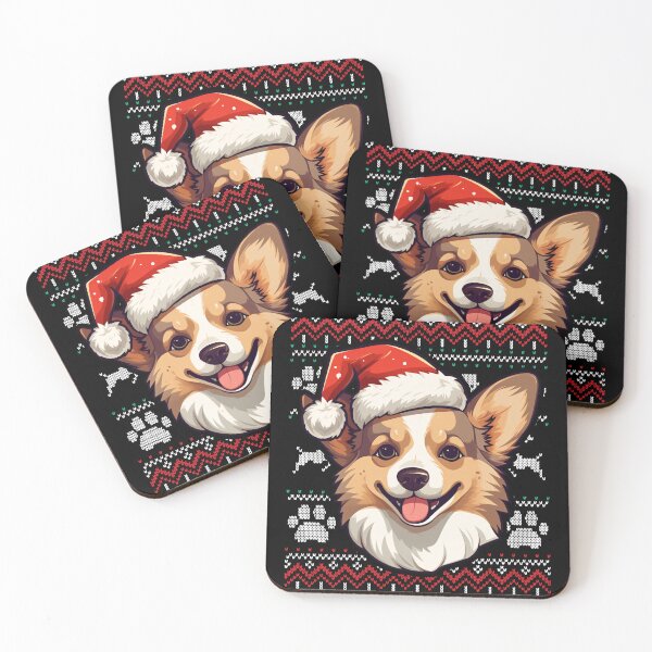 Item preview, Dilute Sable Corgi Ugly Sweater Christmas designed and sold by rafaeltto.