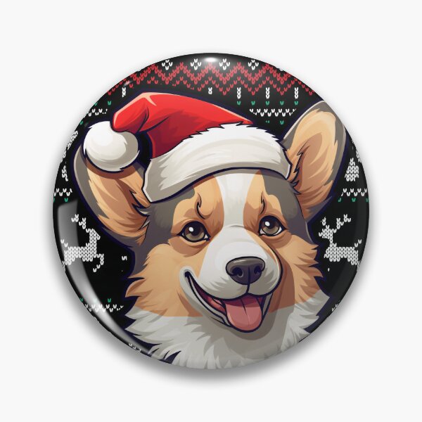 Item preview, Dilute Tricolor Corgi Ugly Sweater Christmas designed and sold by rafaeltto.