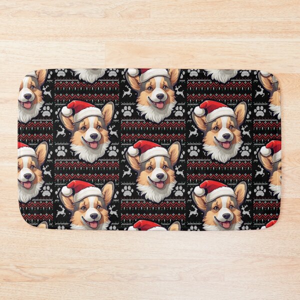 Item preview, Dilute Tricolor Corgi Ugly Sweater Christmas designed and sold by rafaeltto.