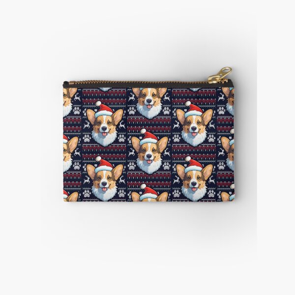 Item preview, Dilute Tricolor Corgi Ugly Sweater Christmas designed and sold by rafaeltto.