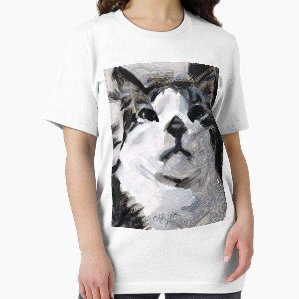 Baxter the Black and White cat - front view Essential T-Shirt