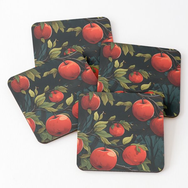 Item preview, Seamless Pattern - Retro Midnight Apple Orchard designed and sold by Shop4treasure.