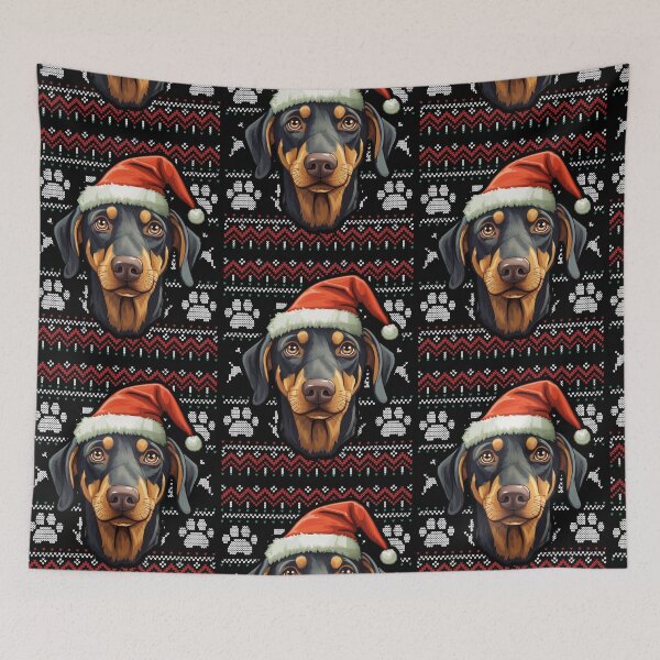 Item preview, Dobermann Ugly Sweater Christmas designed and sold by rafaeltto.
