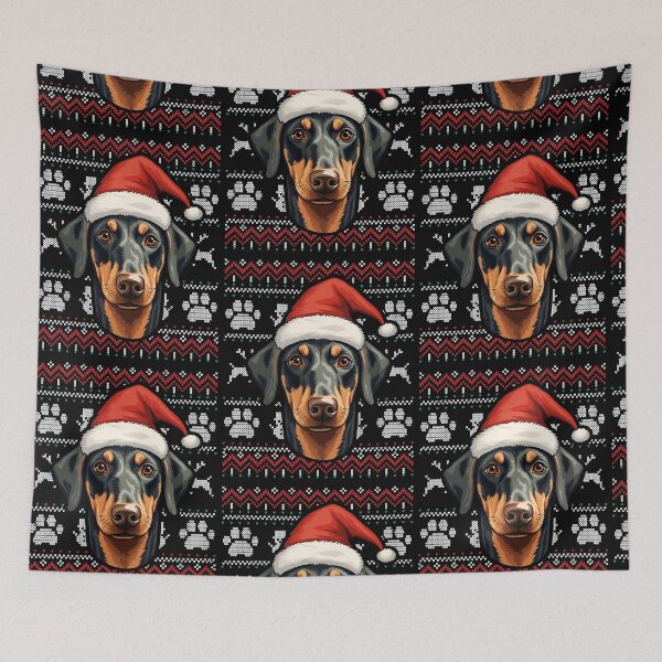 Item preview, Dobermann Ugly Sweater Christmas designed and sold by rafaeltto.