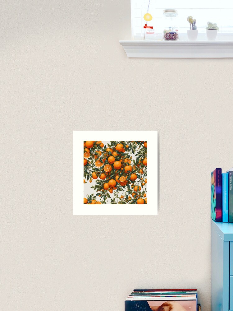 Thumbnail 2 of 3, Art Print, Oranges pattern designed and sold by DJALCHEMY.