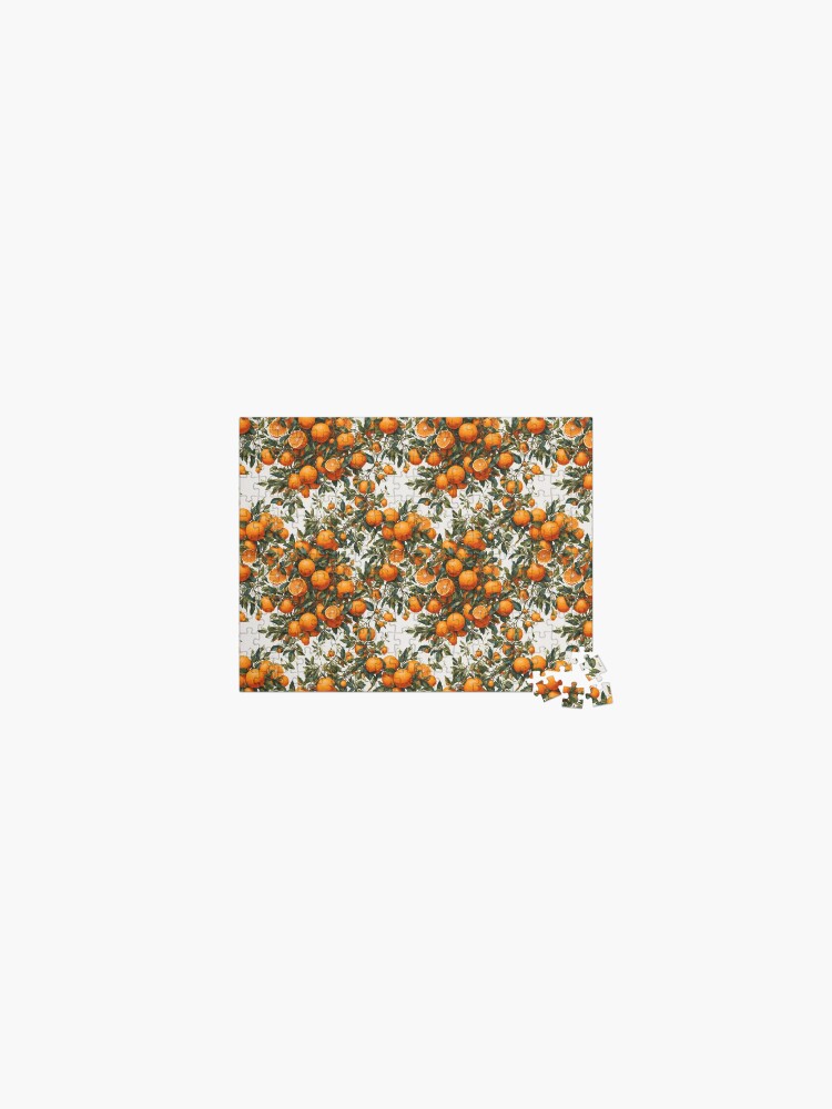 Thumbnail 1 of 2, Jigsaw Puzzle, Oranges pattern designed and sold by DJALCHEMY.