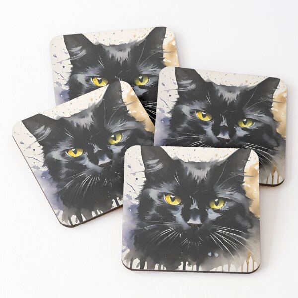 Item preview, Black cat designed and sold by AJSRPrints.