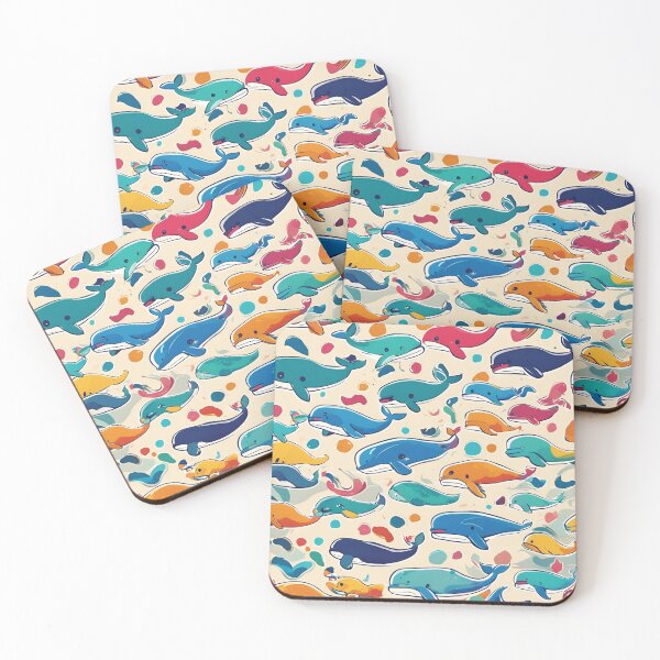 Item preview, Cute Whales Pattern designed and sold by SeamCraft.