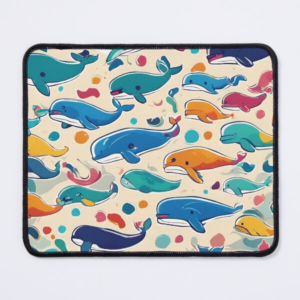 Item preview, Cute Whales Pattern designed and sold by SeamCraft.