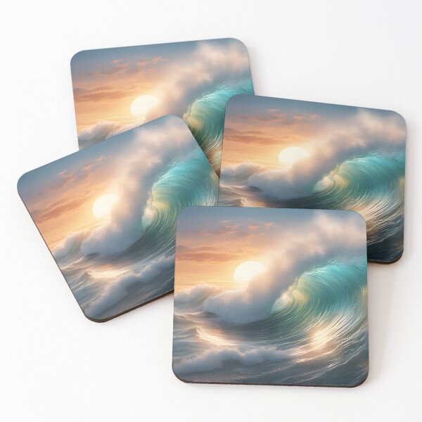 Item preview, Ocean Waves Surreal Landscape Painting  designed and sold by My Artprintz.