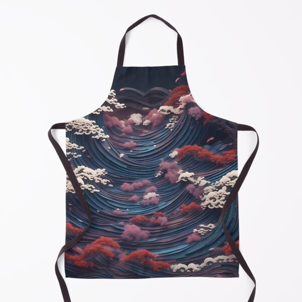 Item preview, 3d Japanese waves Patter, designed and sold by SeamCraft.