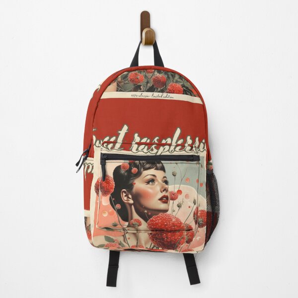 Item preview, Sweet raspberries & retro girl designed and sold by Coloreddots.