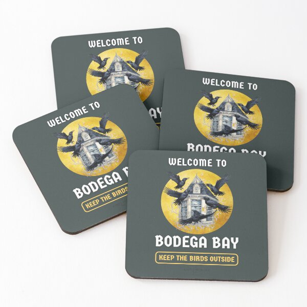 Item preview, Welcome to Bodega Bay - Keep the Birds Outside - The Birds - Alfred Hitchcock designed and sold by StudioRedKoala.