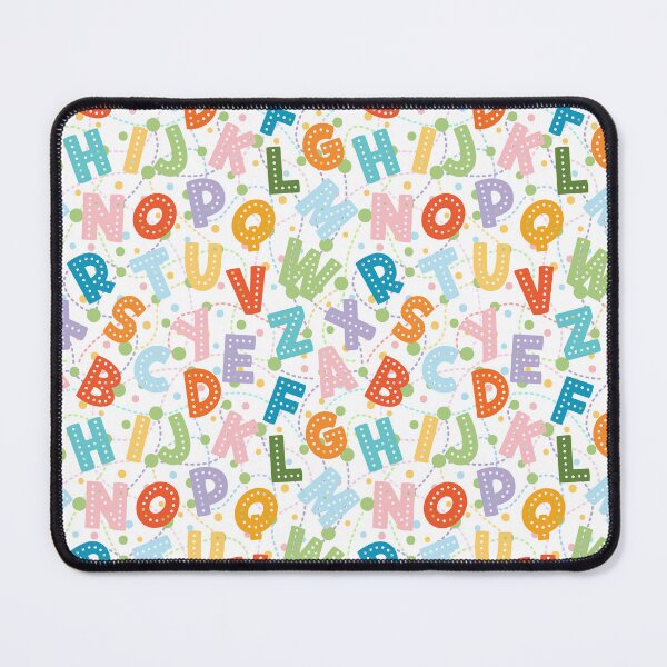 Item preview, Colorful Alphabets Circles and Lines - Playful Kids Pattern designed and sold by NancyDzines.