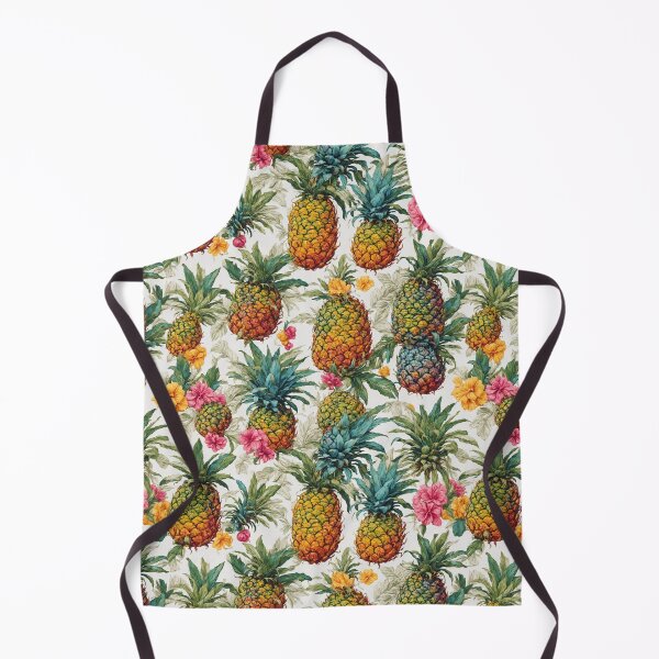 Item preview, Pineapples and Flowers pattern designed and sold by DJALCHEMY.