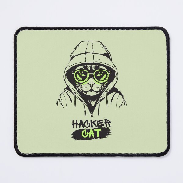 Artikelvorschau, Cyber-Whisk Hacker Cat entworfen und verkauft von QuadMacDesigns.