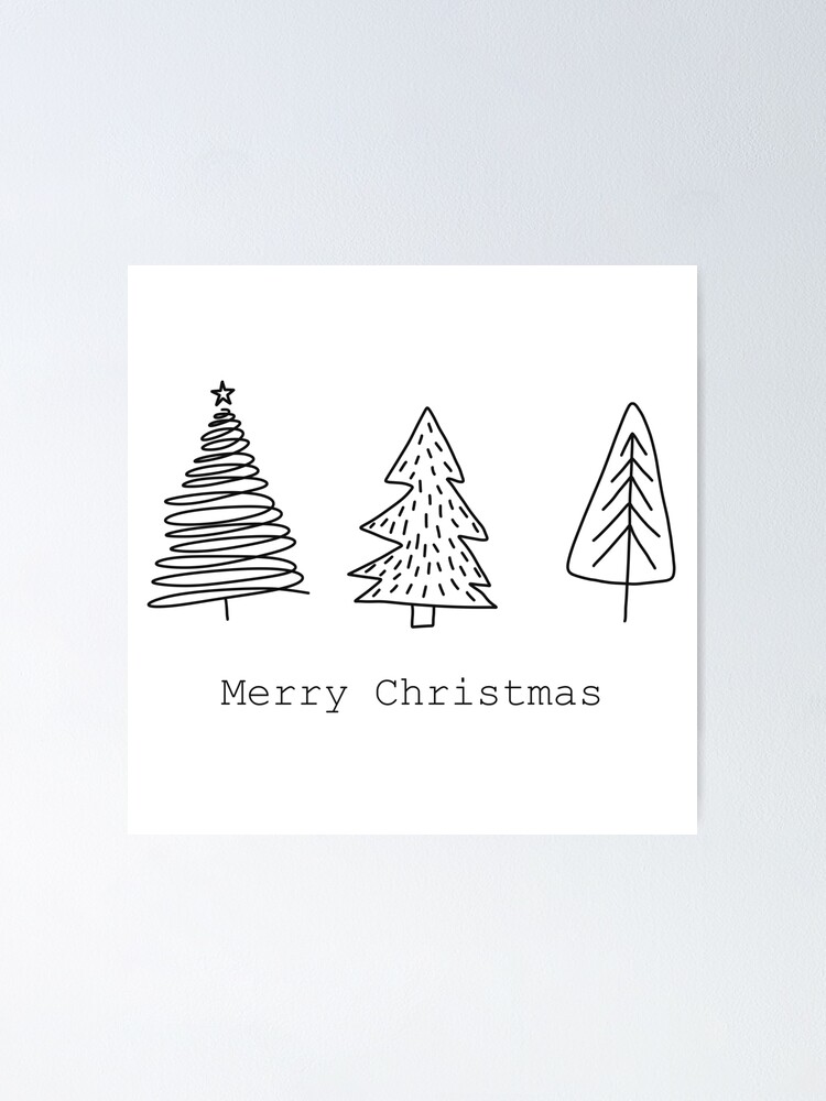 Merry Christmas Tree Snow Winter Season Postcard Stock Illustration -  Illustration of holiday, pattern: 127596214