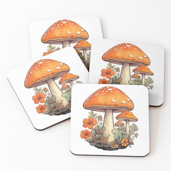 Item preview, Autumn Toadstool Mushroom designed and sold by minteeartstudio.