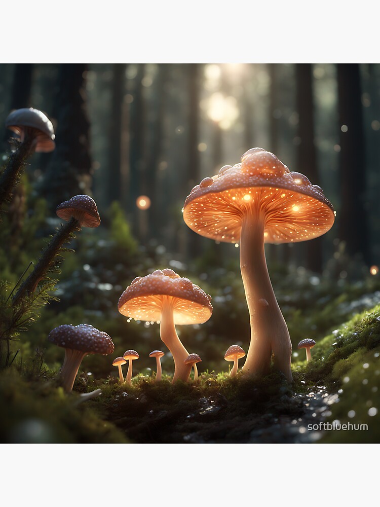 Neon Mushroom Forest Vinyl