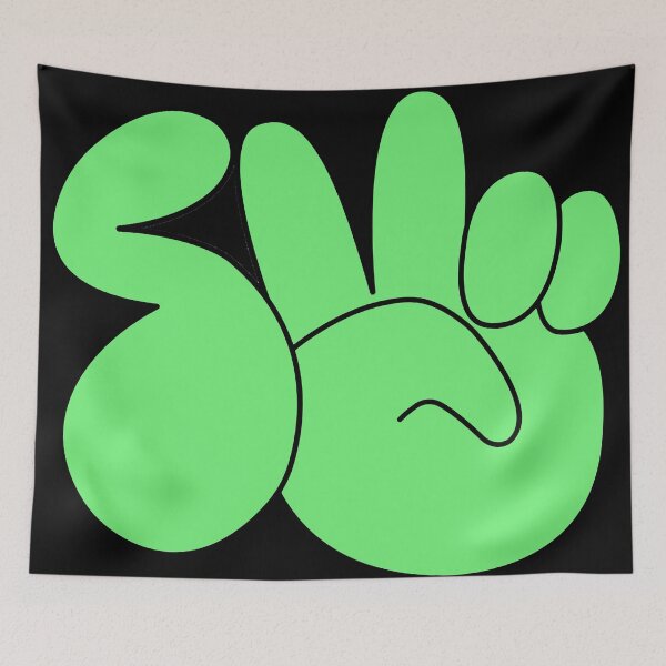Item preview, Surf Gang Light Green Hand Logo Merch designed and sold by eightwelve.