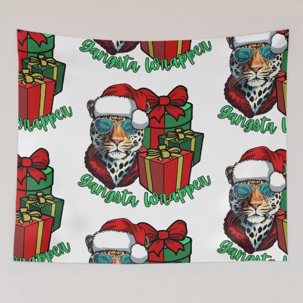 Item preview, Gangsta Wrapper Funny Christmas Design designed and sold by missdebi27.