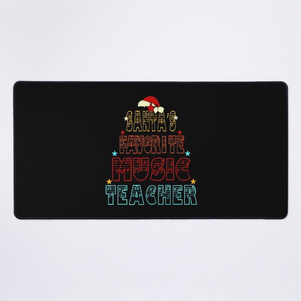 Item preview, Santa's Favorite Music Teacher Music Christmas designed and sold by ArtMeetsPizza.