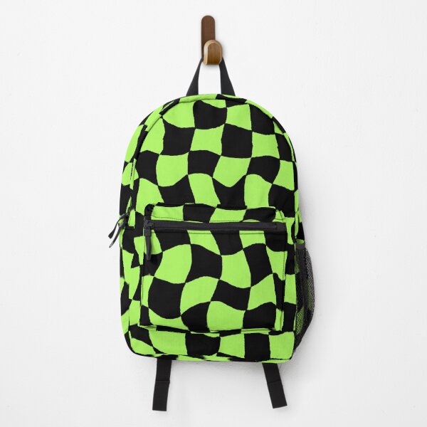 Item preview, funky green and black checkerboard pattern designed and sold by eviannadaisy.