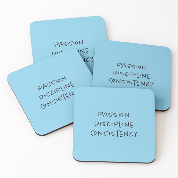 Item preview, Passion, Discipline, Consistency - Sky Blue Background designed and sold by Daniel-DL.
