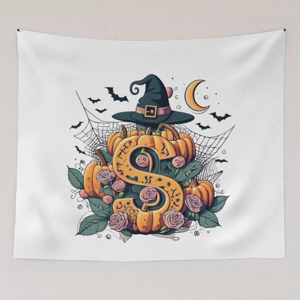 Item preview, Pumpkin and florals, spooky Cute Happy Halloween Fall Season Autumn design designed and sold by MorielleKC.