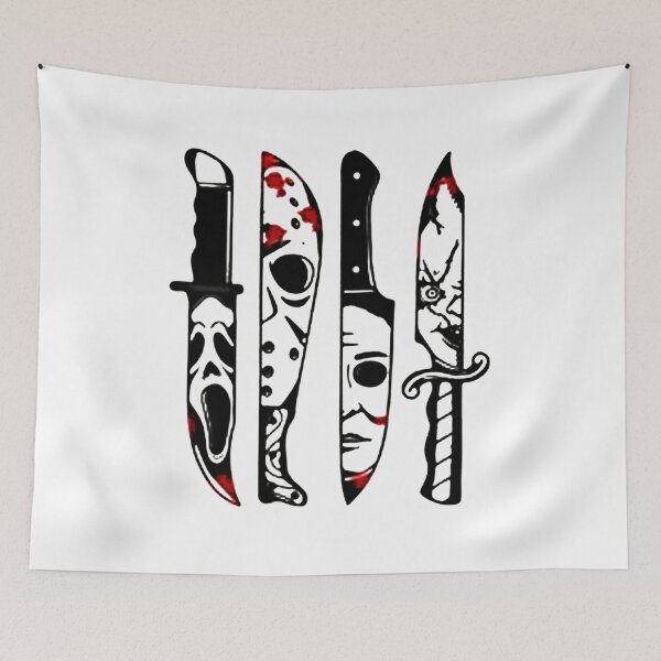 Item preview, Horror Movie Characters in Knives funny designed and sold by nanasemox.