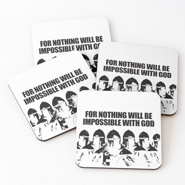 Item preview, FOR NOTHING WILL BE IMPOSSIBLE WITH GOD designed and sold by Faithbranding.