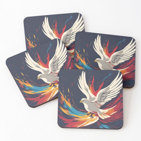 Item preview, Holy Dove High-Resolution Digital Painting | Colorful, Oil designed and sold by TrustInGrace.