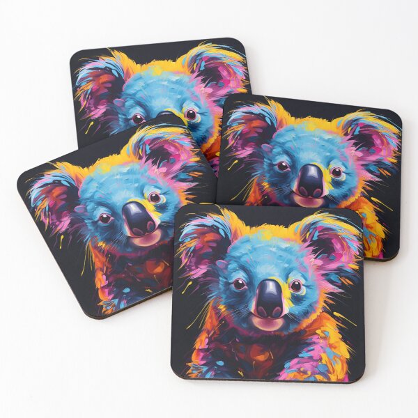 Item preview, Adorable Neon koala bear art print designed and sold by dcrc.