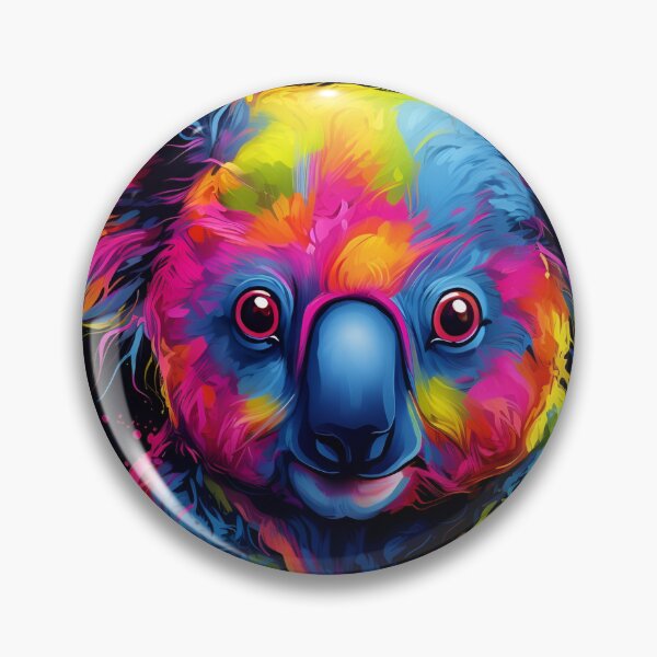 Item preview, adorable neon koala bear art print designed and sold by dcrc.