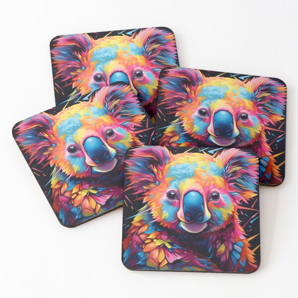 Item preview, adorable neon koala bear art print designed and sold by dcrc.