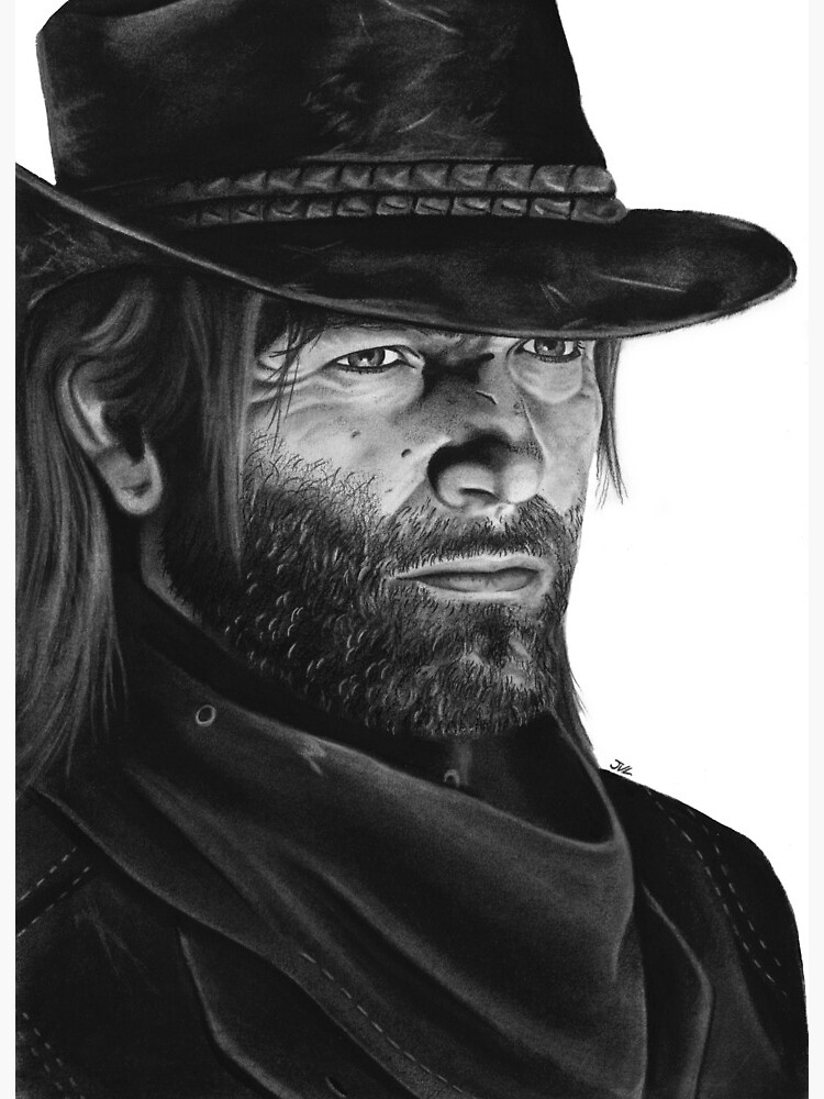 Arthur Morgan | Original Charcoal Drawing