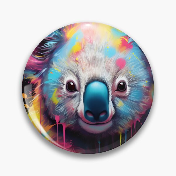 Item preview, adorable neon koala bear art print designed and sold by dcrc.